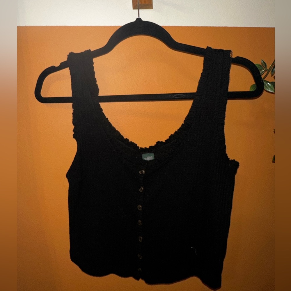 Black tank top